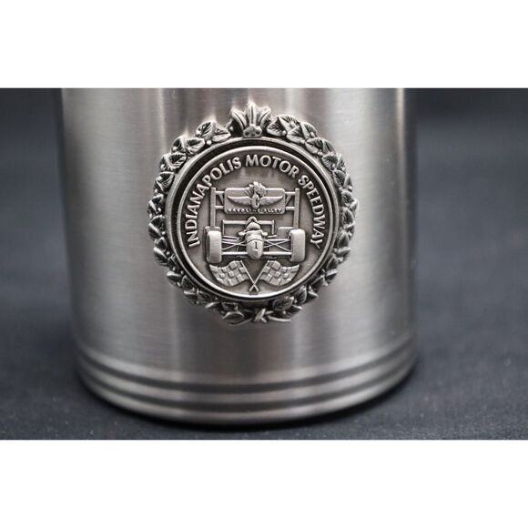 Official Indianapolis 500 Brickyard Coin on Stainless Can Holder - Picture 3 of 5